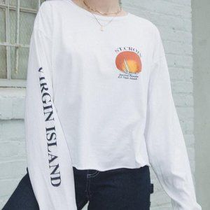 Brandy Melville St. Croix White Long Sleeve